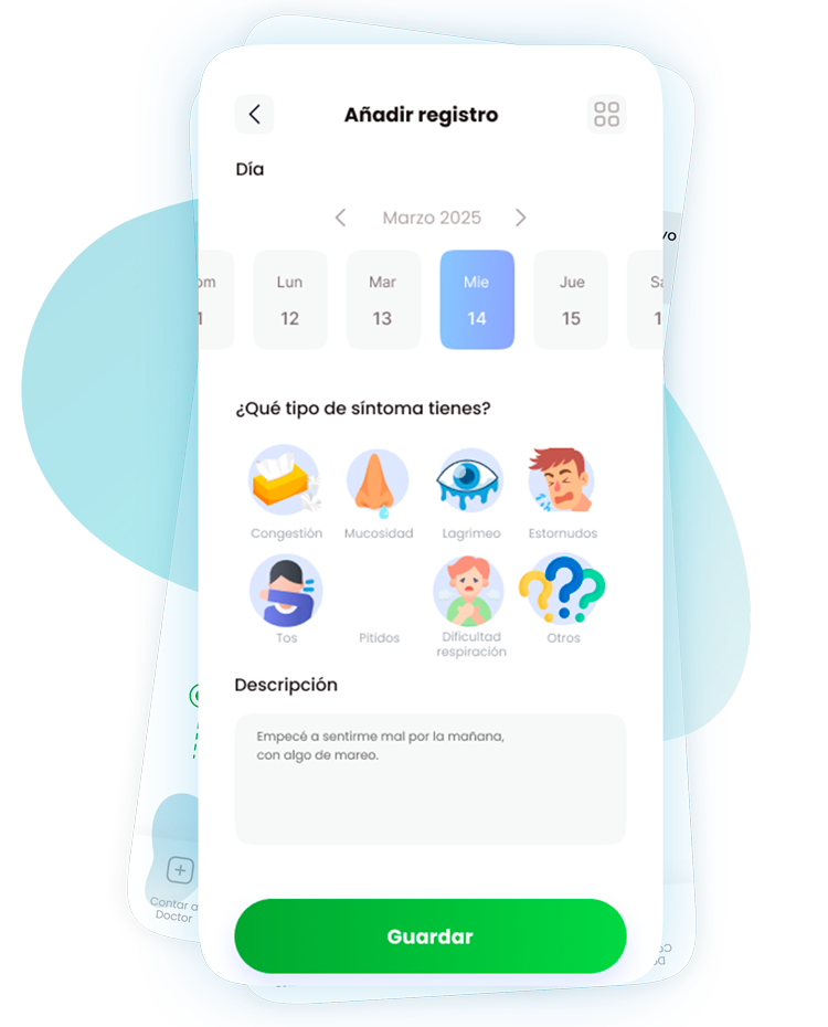 Registro de síntomas